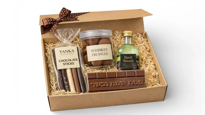 קופסת שוקולד לפסח - מתנה אלגנטית לחג