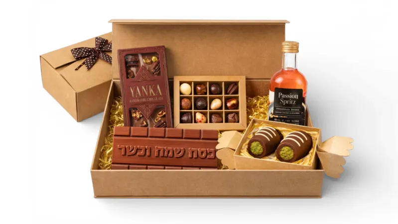 חבילת פסח פרימיום: שוקולד, פרלינות וקוקטייל מרשים