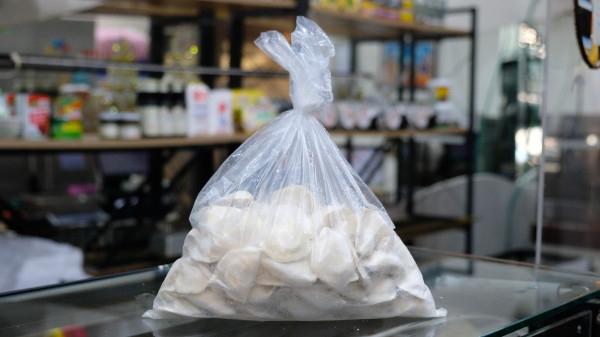 Frozen Vareniki with Cherry and Cottage Cheese