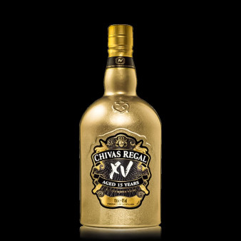 Chivas Regal XV: ויסקי סקוטי 15 שנים בקבוק זהב