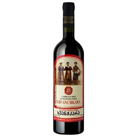 Грузинское красное сладкое вино Хванчкара