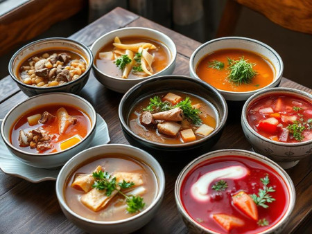 Daily Soups: Lagman, Kharcho, Shurpa, Borscht, Okroshka
