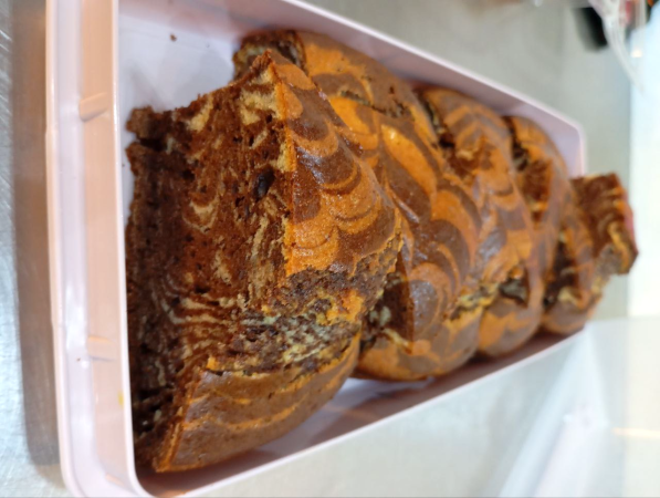 Zebra pound cake : Gâteau moelleux et savoureux